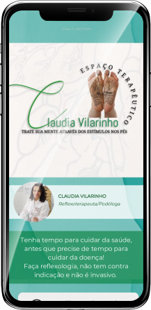 Claudia Vilarinho Cartão de Visita Digital | Cartões que Falam