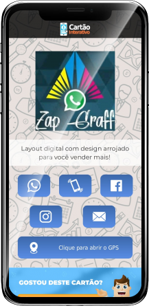 Zapgraff Cartão de Visita Digital | Cartões que Falam