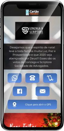 Cartão: Gonzaga e Scriptore Sociedade de Advogados
